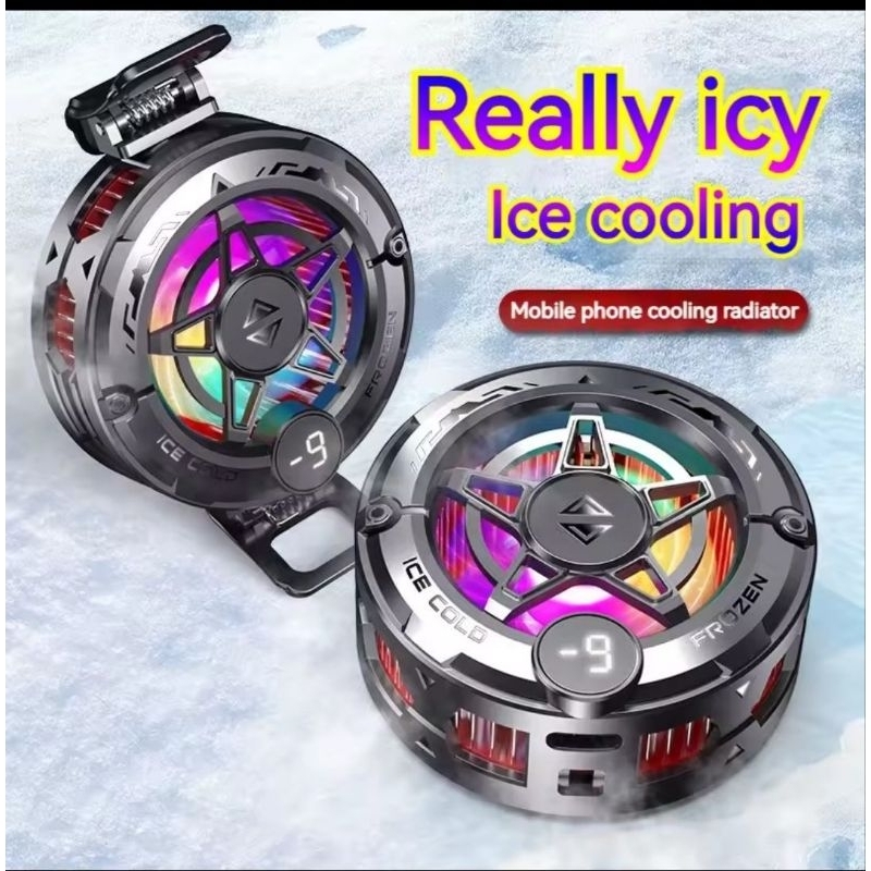 Cooler de Celular Gamer + Par de Luvinha de Dedo Anti-Suor, Free fire, Cod Mobile, iPhone Xiaomi