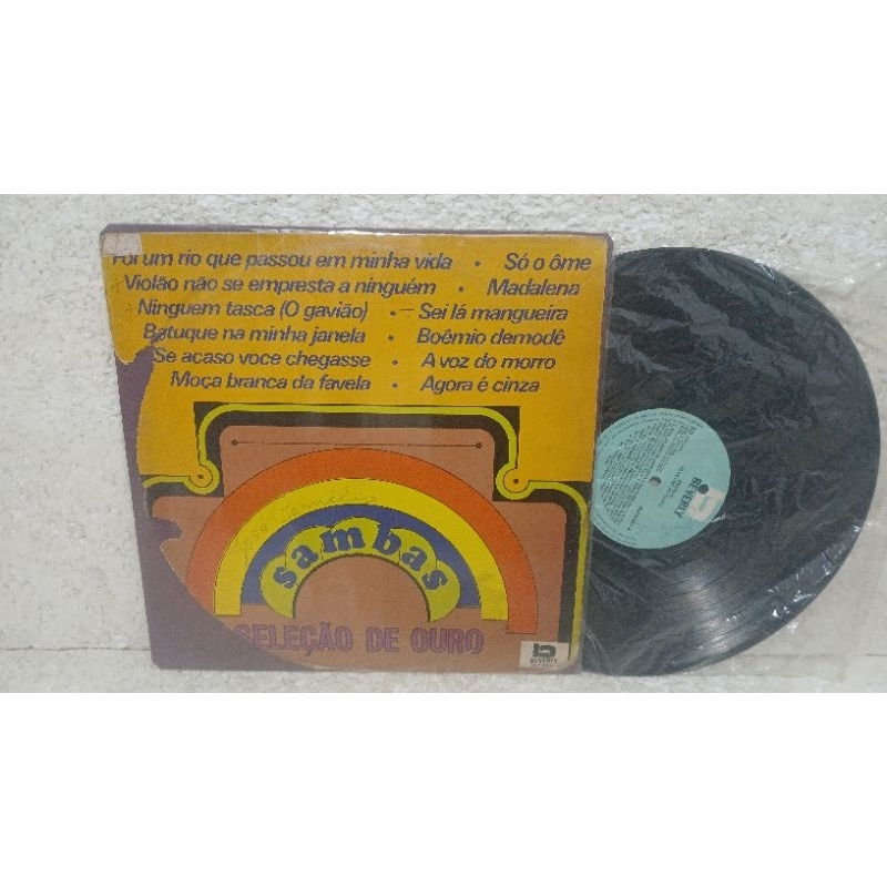 lp  sambas - seleção de ouro