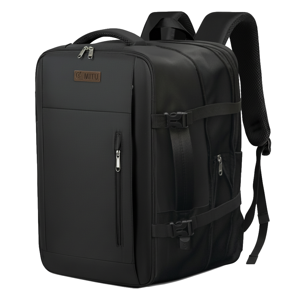 Mochila Executiva Viagem Impermeável 15.6" c/ Compartimento Sapatos e USB - Mala Expansível Premium