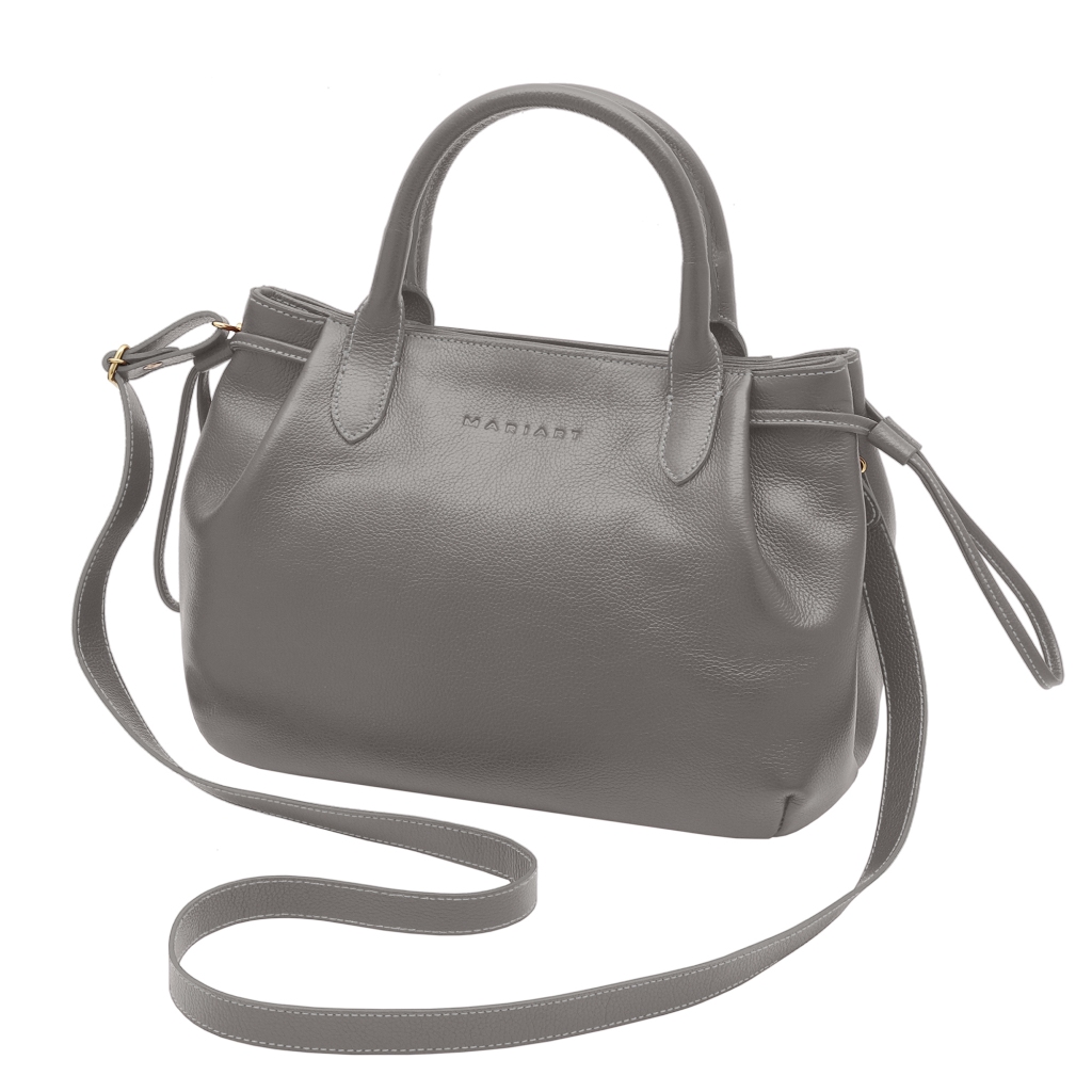 Bolsa Transversal De Couro Bovino Legítimo com Alça de Mão Mariart Capitólio