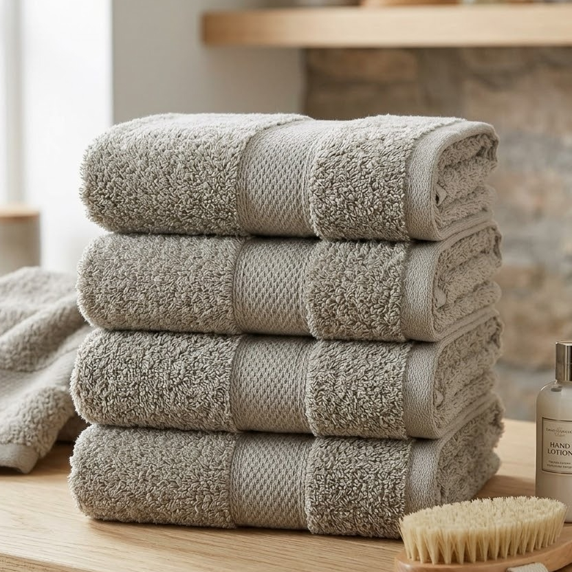 Toalhas de Rosto Corttex 100% Algodão Super Soft Zero Twist 50x70cm Alta Absorção Extra Macia