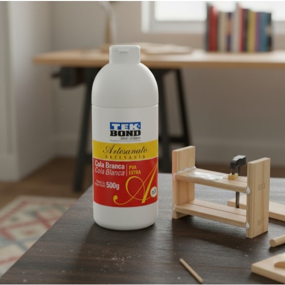 Cola Branca Tek Bond 1kg Pva Artesanato em Oferta na Shopee
