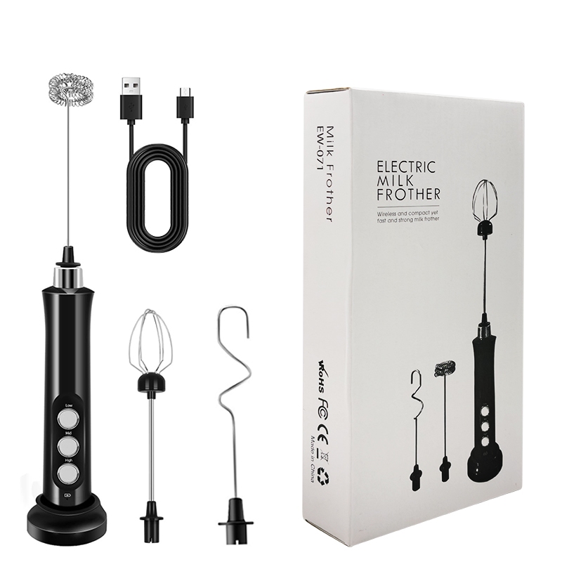 3 em 1 Electric Blender/USB Charging/Handheld Electric Whisk/Coffee Milk Frother