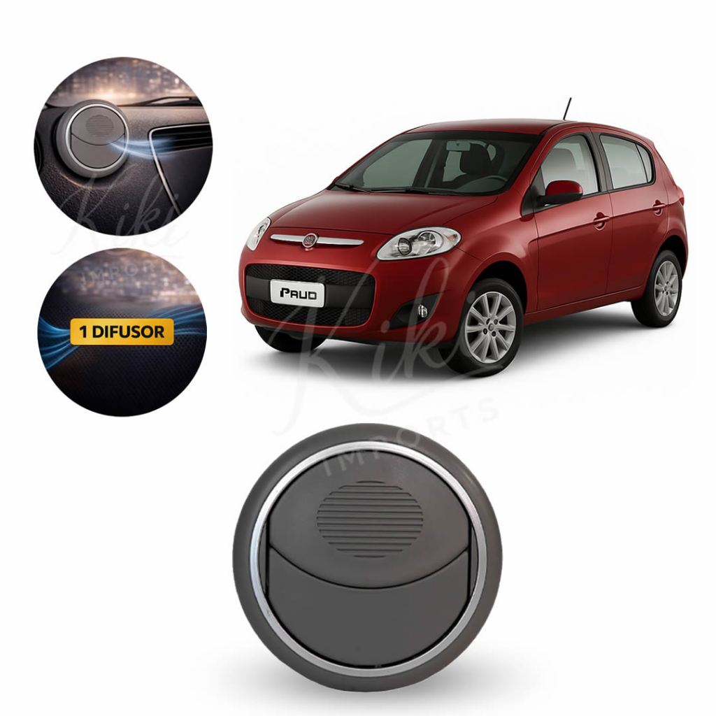Difusor De Ar Saída Painel Doblo 2002 a 2021 Novo Palio 2012 a 2018 Encaixe Prático Resistente