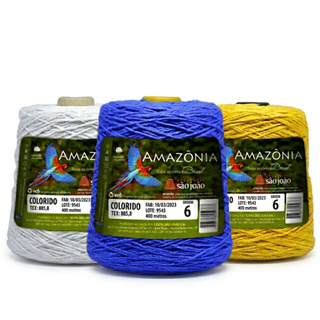 Barbante Amazônia Fio N°6 400 Metros 400 Gramas  São João em Oferta na Shopee