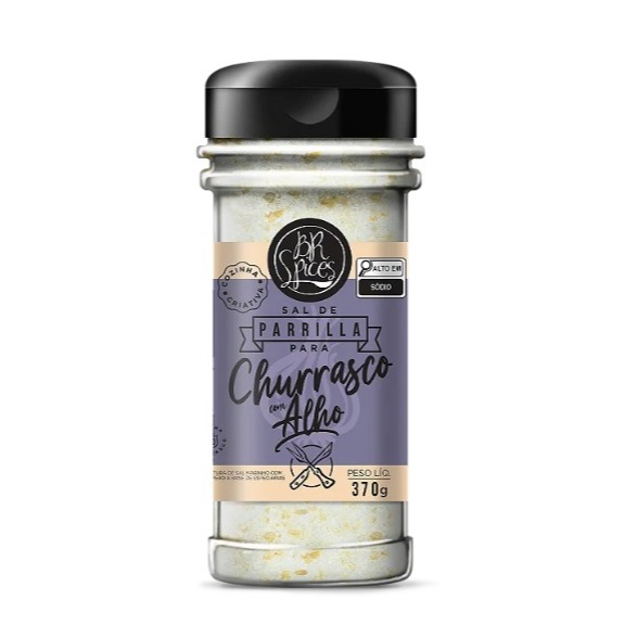 SAL DE PARRILLA C ALHO 370G BR SPICES