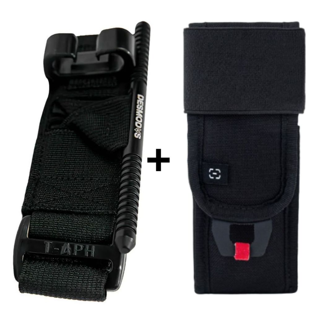 Kit Torniquete Desmodus + Porta Torniquete Invictus - Primeiros Socorros Tático APH