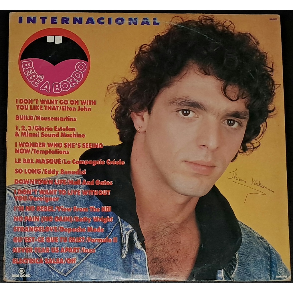 Bebê a Bordo LP Trilha Sonora Novela 1988 Disco Vinil Anos 80 Depeche Mode Gloria Estefan Elton John Hall & Oates INXS