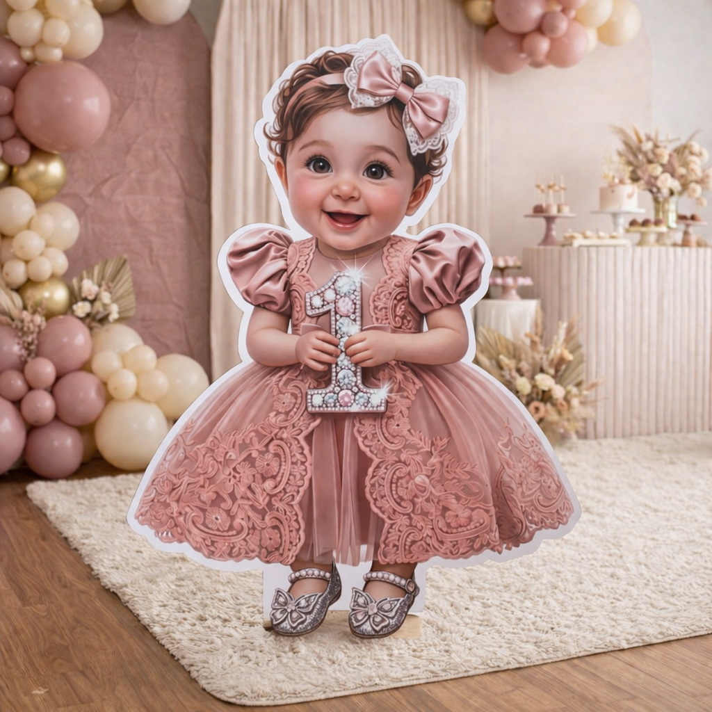 Display De Chão Personalizado Com Foto MDF Totem Decoração Festa Aniversário em Oferta na Shopee