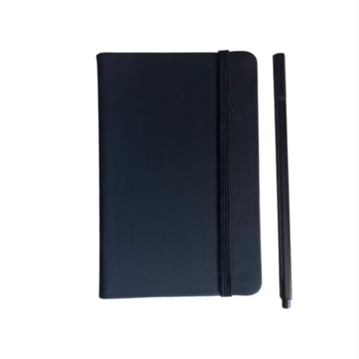 Caderno de Desenho 10x15 com Caneta Ponta Fina Preto