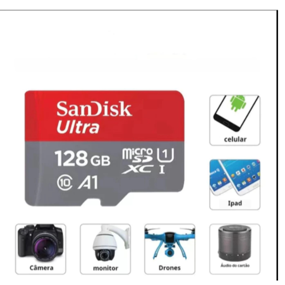 Cartão De Memória MicroSd 1TB/512/256/128/64/32/16/8 GB Classe A10 Ultra Câmeras de Segurança F-158