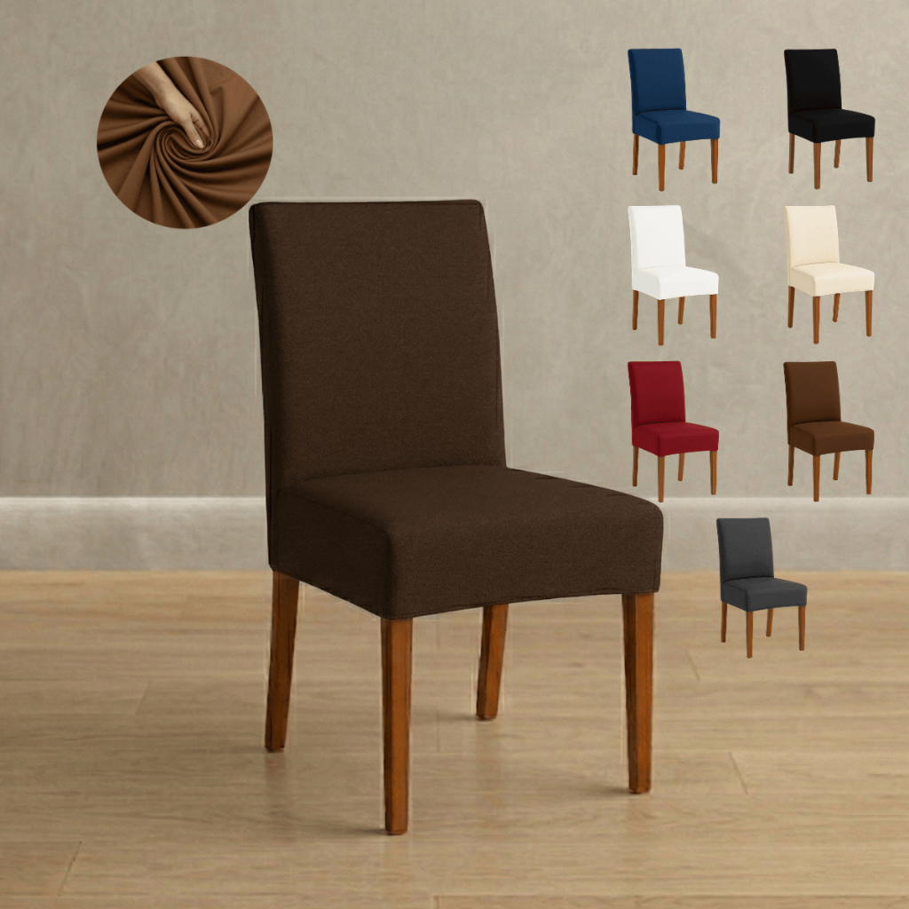 Capa de Cadeira Jantar Kit com 6 / 4 e 2 Lugares Malha Gel Protetora Com Elástico Ajustável