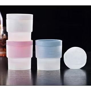 Formas de Gelo Redondo Esfera Grande com1, 2 ou 4 Gelo Esférico Silicone Reutilizável Gelo Bola