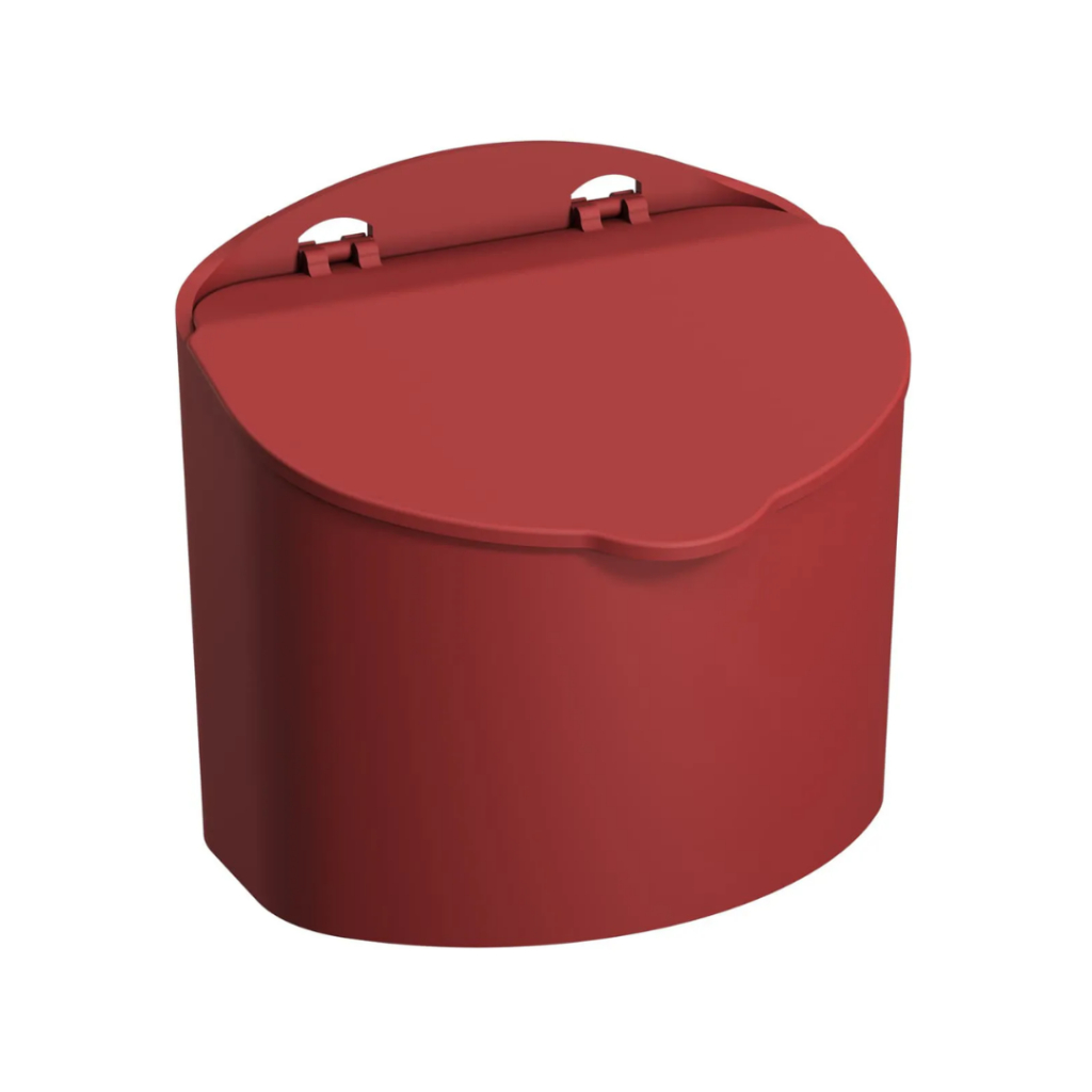 Saleiro Vermelho Bold 500g Em Plástico Coza