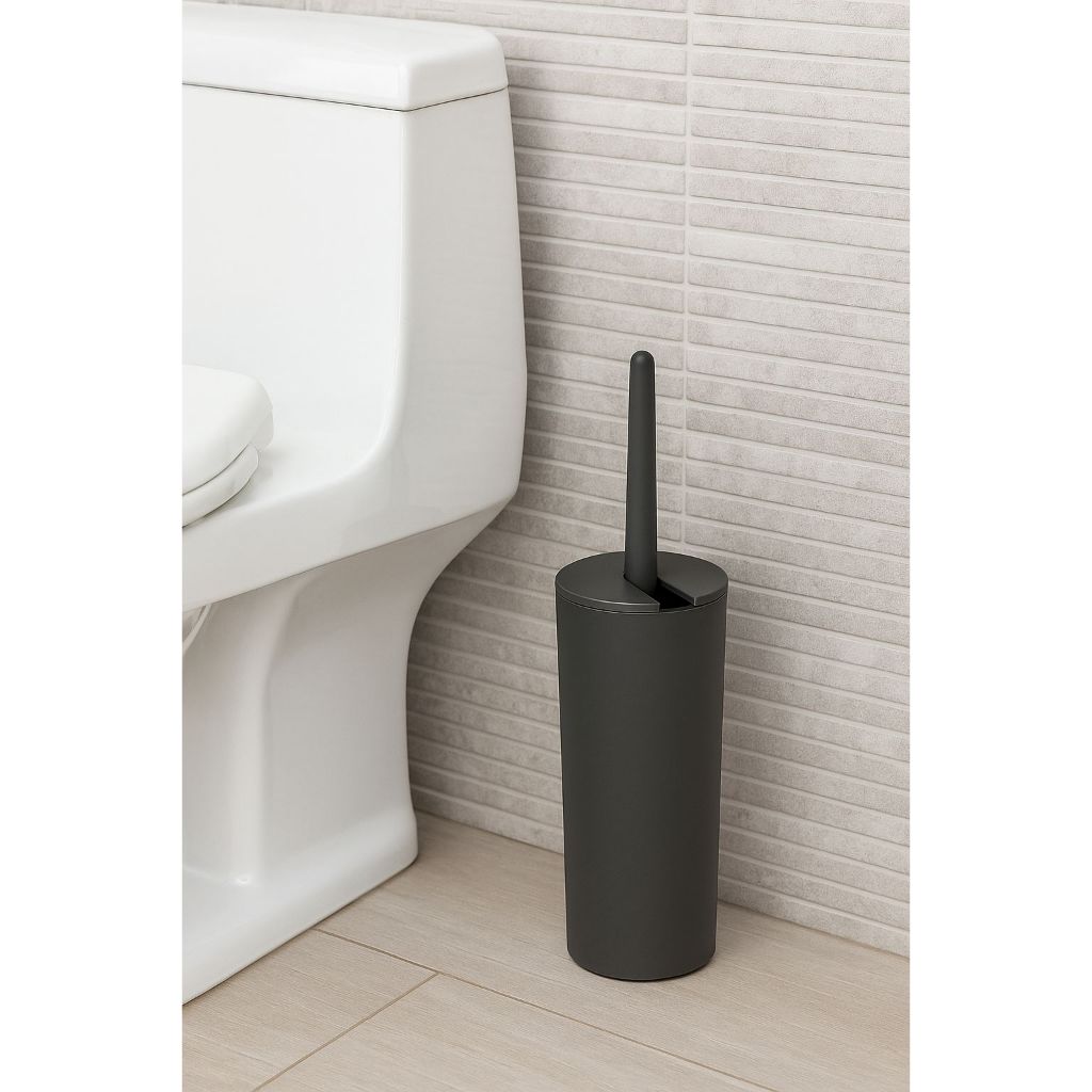 Escova Sanitária Silicone Anti Bactéria + Suporte Higiênico