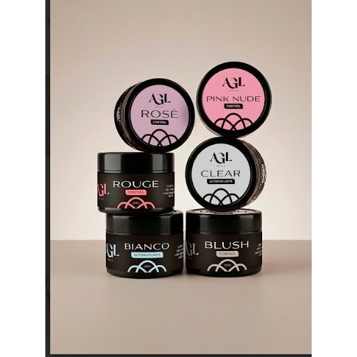 Gel Para Unhas AGL Nails 25g Rose Manicure Acrigel Fibra Alongamento de Unhas Base em Gel Capa Base Gel Base
