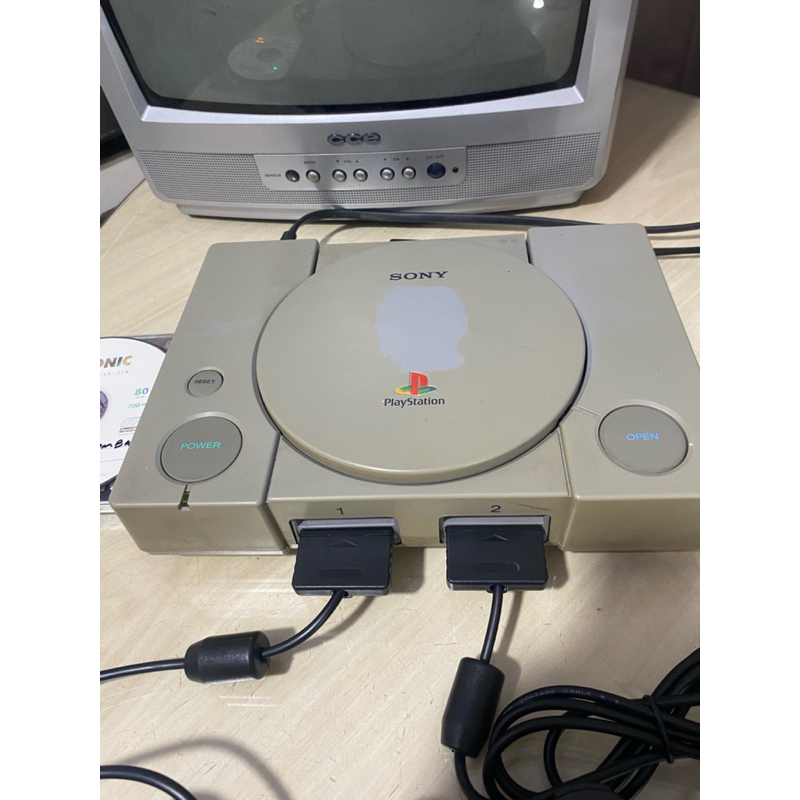 PlayStation 1 (PS1) Fat 2 Controles cabos + 3 Jogos