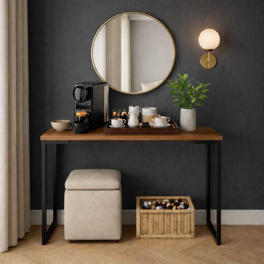 Mesa Aparador Industrial 90x76 – Buffet Moderno para Sala, Copa e Cantinho do Café