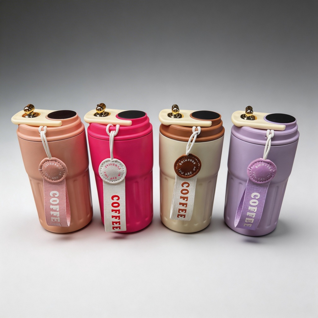 Copo Térmico Café 350ml com Tampa Vedada, Design Moderno, Portátil, Isolamento Térmico, Ideal para Viagem