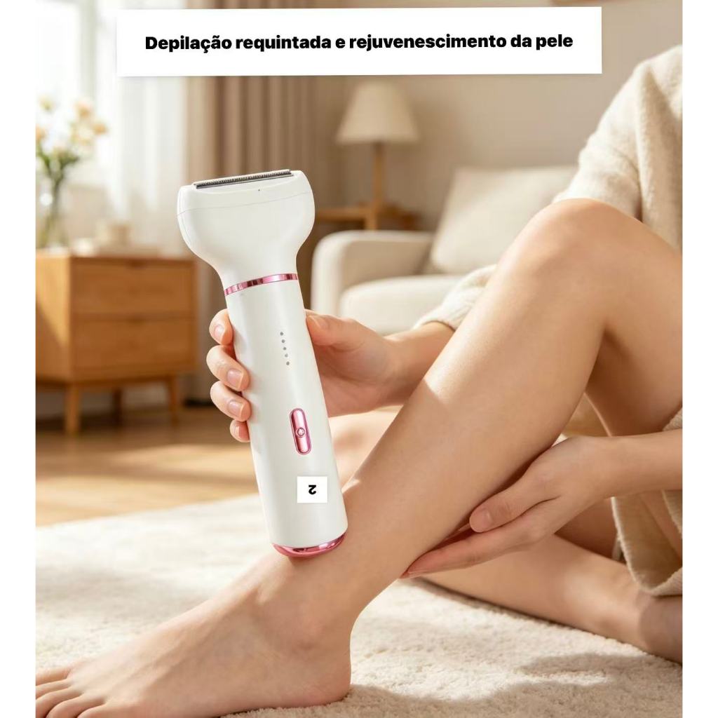 Kit de Beleza Depilador Elétrico 5 em 1 Aparador para Sobrancelha Axila Corpo-M7