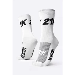 Meia Corrida HUPI 21K Branco 1 Par, Tamanho 36-42