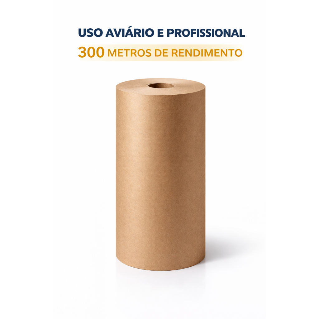 Bobina Papel Proteção Piso 800mm 120g 20kg SoluAgro Ideal para Obra Pintura Reforma Agro Aves
