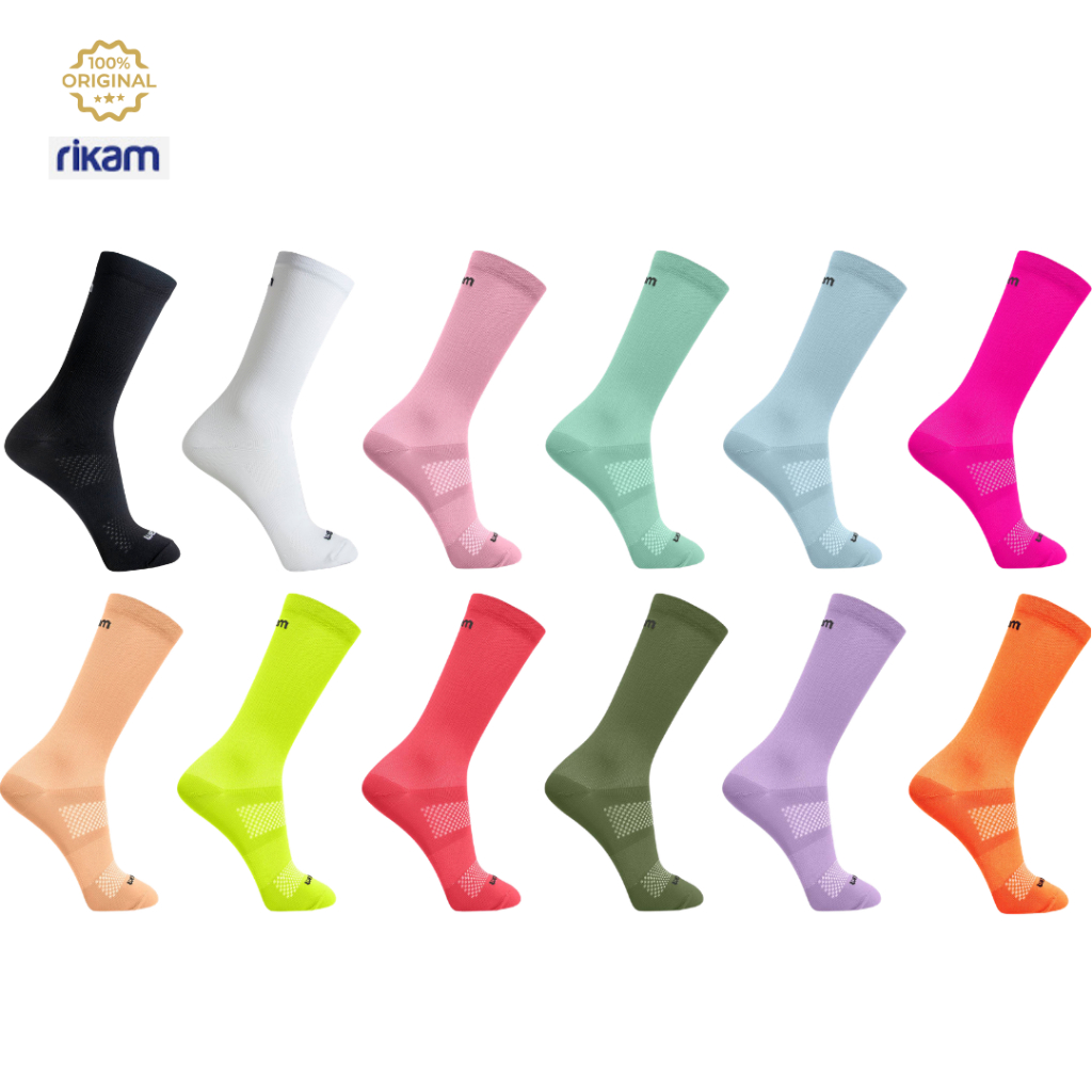 Kit 2 Meia Ciclismo e Corrida Feminina Rikam Premium Cores – Alta Performance, Conforto e Estilo para Corrida e Bike em Oferta na Shopee