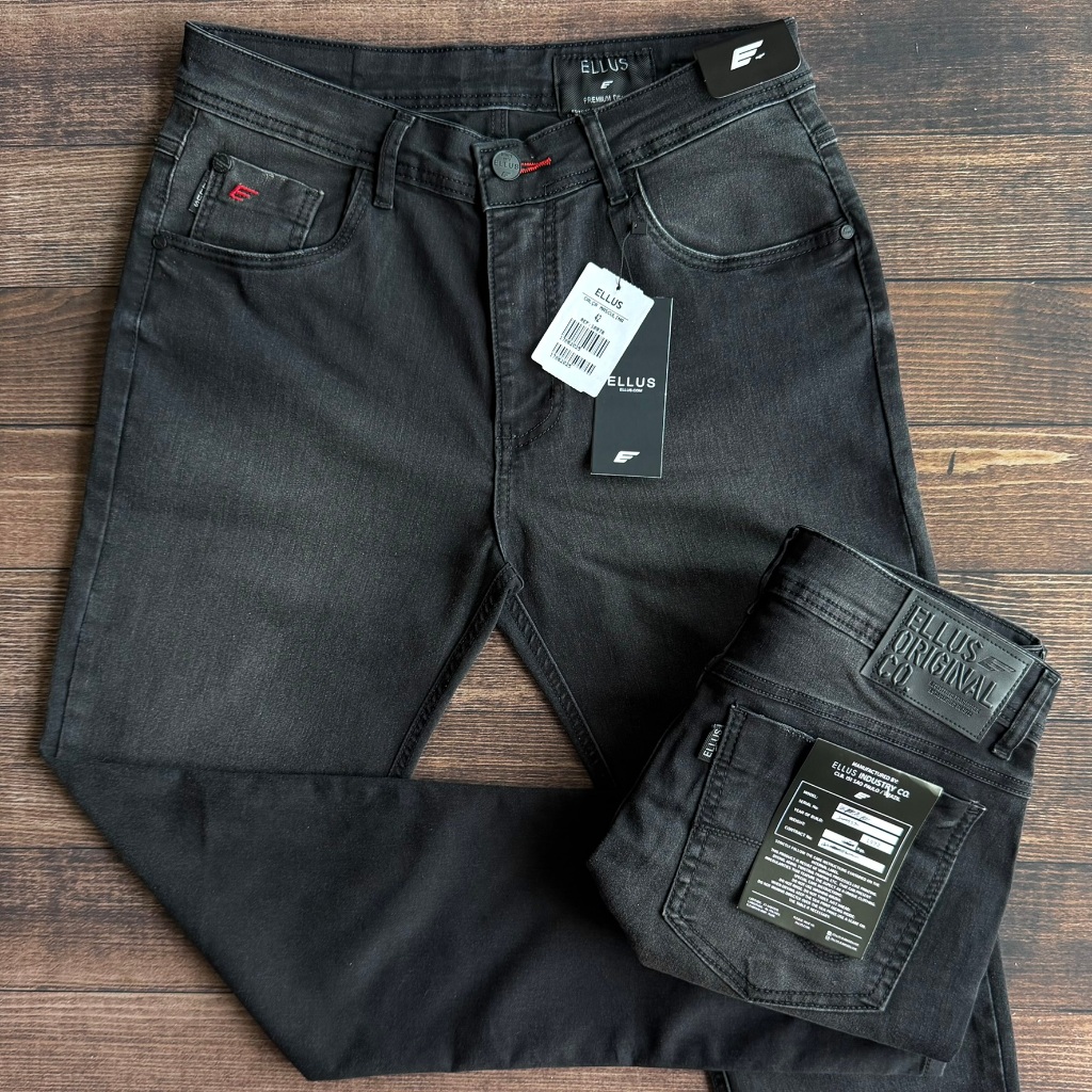 Calça Jeans Preta Estonado Masculina EIIus