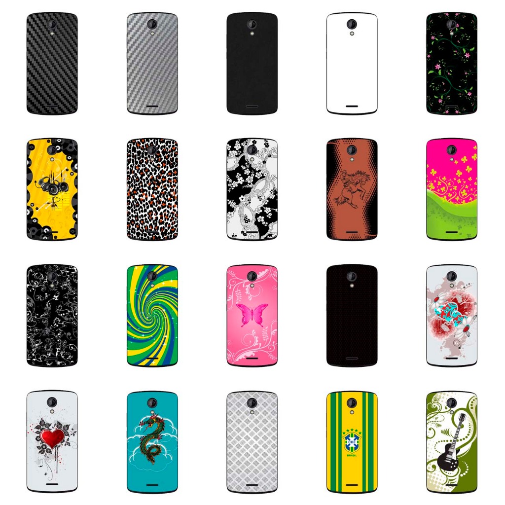 Capa Adesivo Skin349 a 368 Verso Para Blu Studio X8 HD