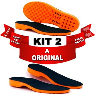 KIT COMBO 2 PARES DE PALMILHA ORTOPEDICA DE GEL ORIGINAL em Oferta na Shopee