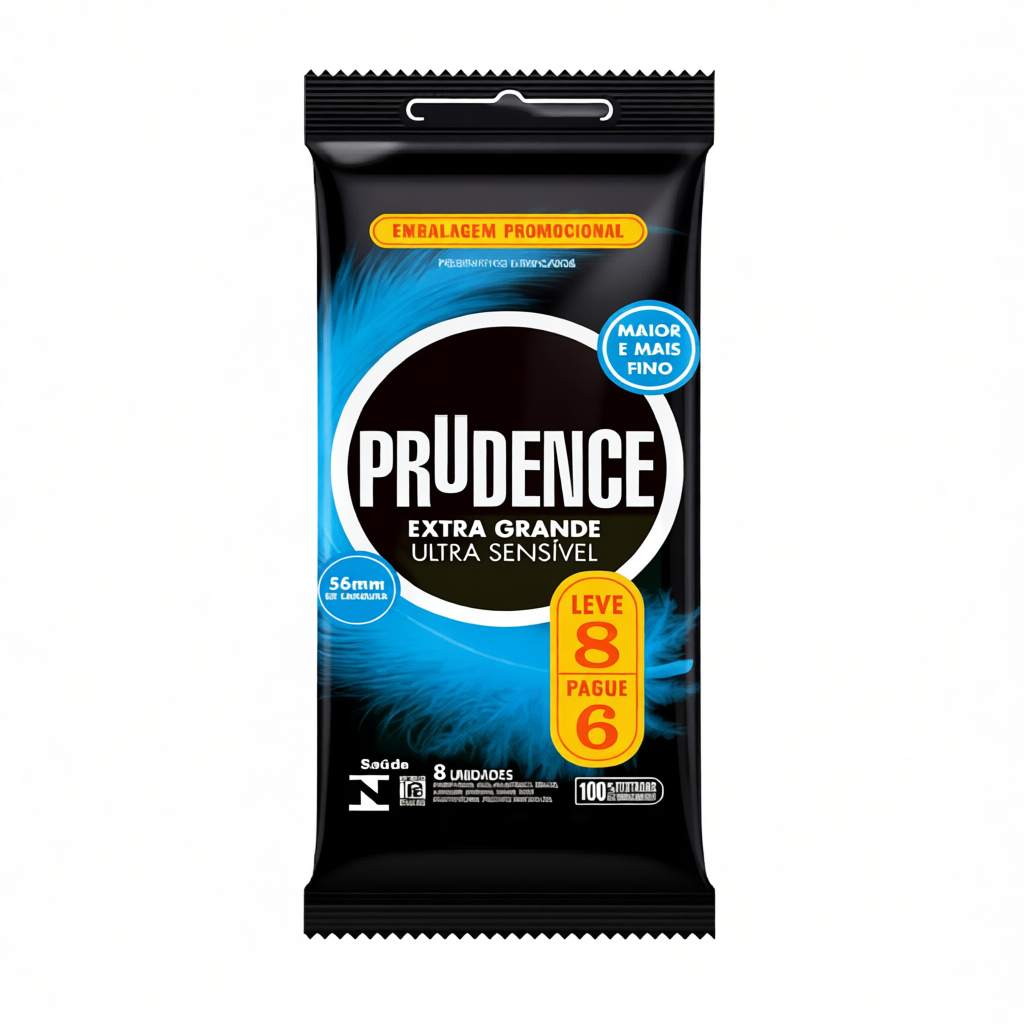Prudence Preservativo Extra Grande Ultra Sensível 8 Unidades