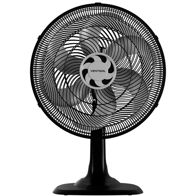 Ventilador Ventisol Turbo 6 40cm 127V 6 Pás Alta Potência Silencioso Oscilação Forte