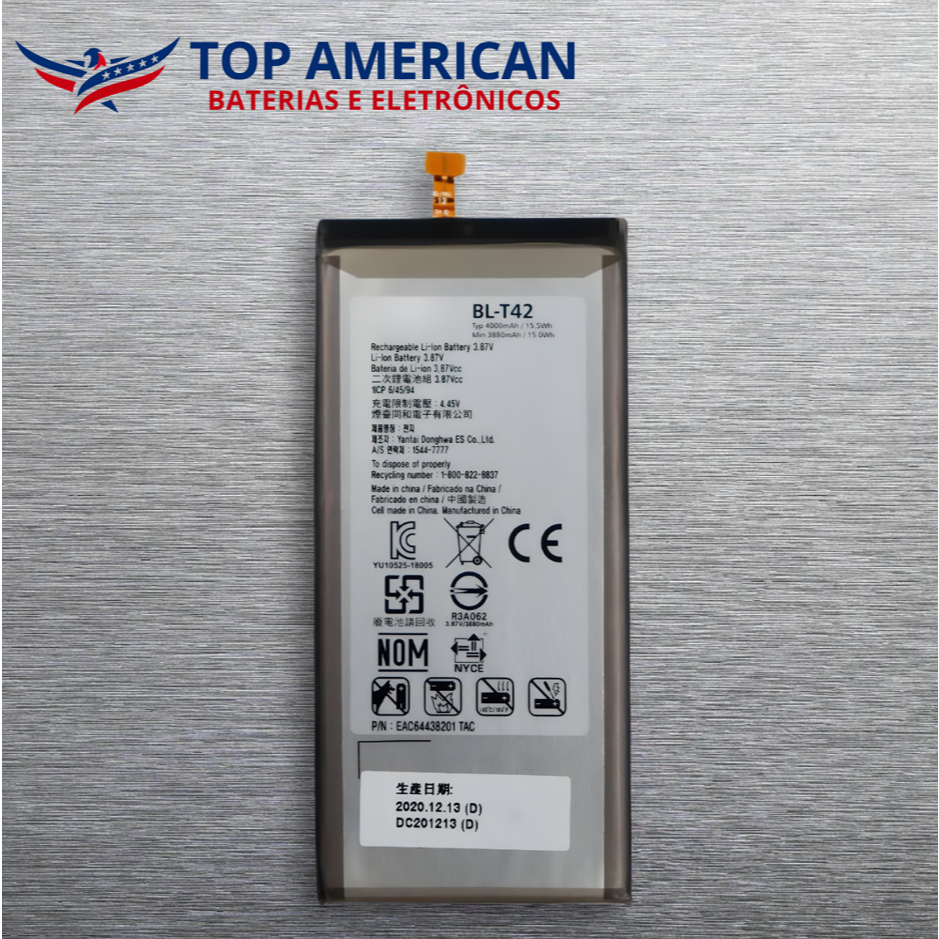 Bat LG Bl-t42 V50 Thinq Lmv500 Nova + NF + Entrega Direta