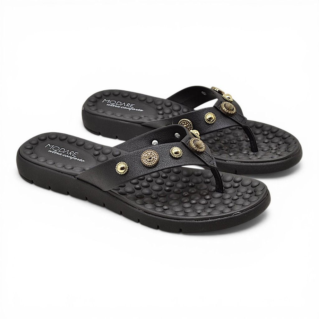 Chinelo Modare Ultra Conforto Feminino Pedraria Massageador