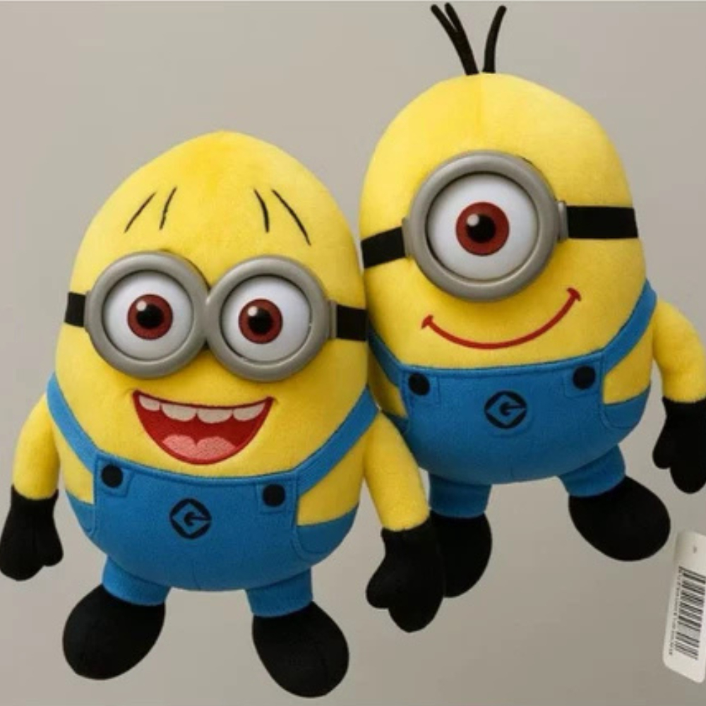 Pelúcia Gru e Minnions 20Cm Com musical Meu Malvado Favorito - Ótimo Para Crianças