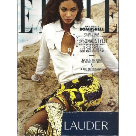 REVISTA ELLE, DE OUTUBRO DE 2011 COM CHANEL IMAN NA CAPA.