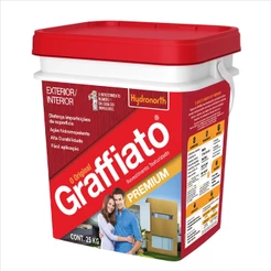 Grafiato Branco 5KG Interno Externo Antimofo Hidrorepelente Durabilidade Resistência