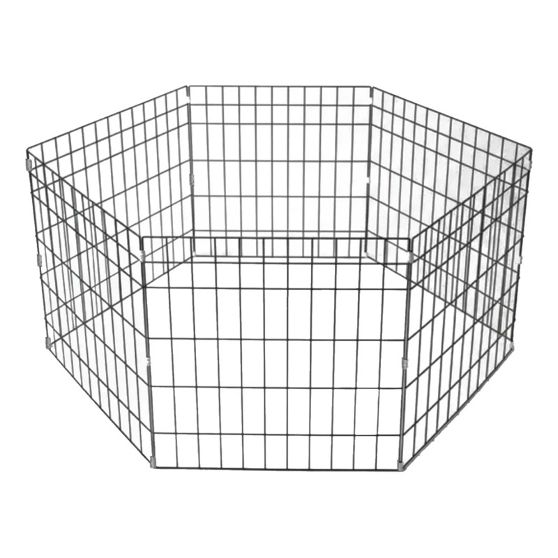 Cercado Pet 50cm altura Cercadinho Grade Cachorro 6 Telas Móvel