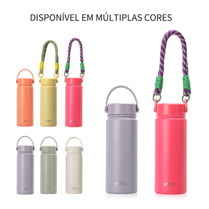WATERSY garrafa de água gelada de aço inoxidável de qualidade alimentar copo de água desportivo em Oferta na Shopee
