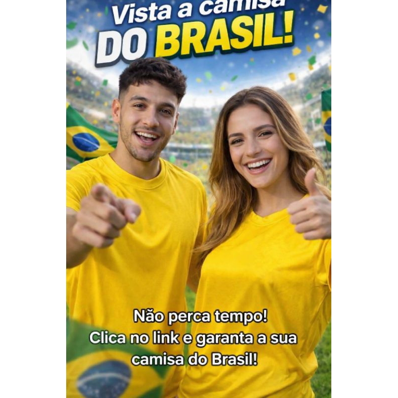 Camisa Feminina e Masculina Brasil Dry Fit Seleção Brasileira