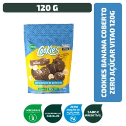 Cookies Banana Coberto Zero Açúcar Vitao 120 g - Integral