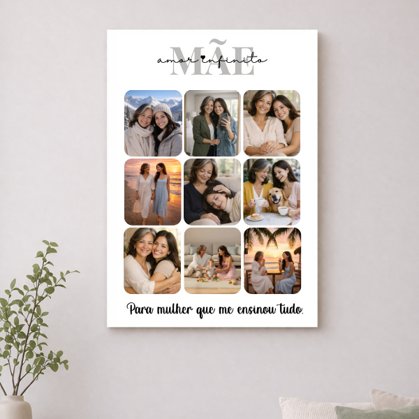 Quadro Placa Decorativo Personalizado do Dia Das Mães, Presente Para Mãe, Lembrança Criativa com Foto , Lembrancinha