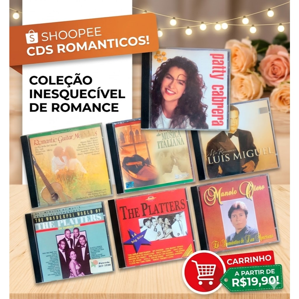 CDs Originais Românticos Variados - Escolha o Seu - Relíquias Vintage - Patty carbrera,  The platters, Luis MIguel