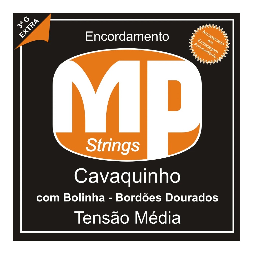 Encordoamento MP String Dourado Tensão Média MPE400 para Cavaquinho Elétrico