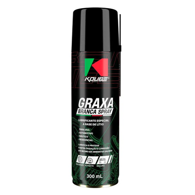 Graxa Branca Koube 300ml-Lubrificante Multiuso Anticorrosivo,Proteção Extrema contra Água e Maresia