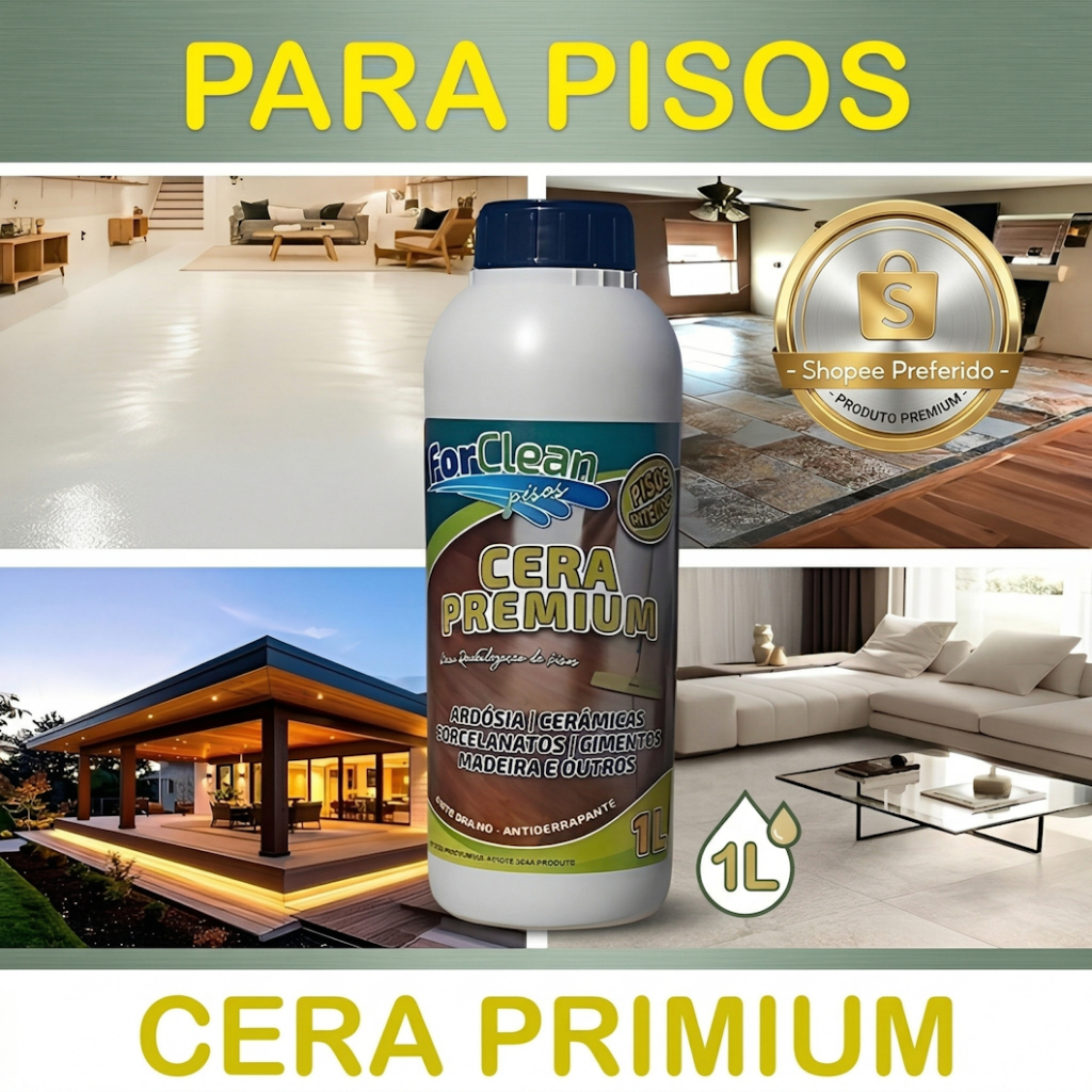 Cera Perfumada Brilho Piso Granitina 1 Litro