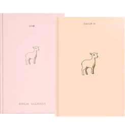 Kit Bíblia Sagrada NVI Capa Dura + Caderneta para anotações moleskine | Cordeiro de Deus
