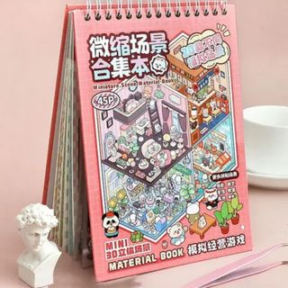 Caderno Adesivos 3d com 20 Cenários para Montar e Decorar_Store