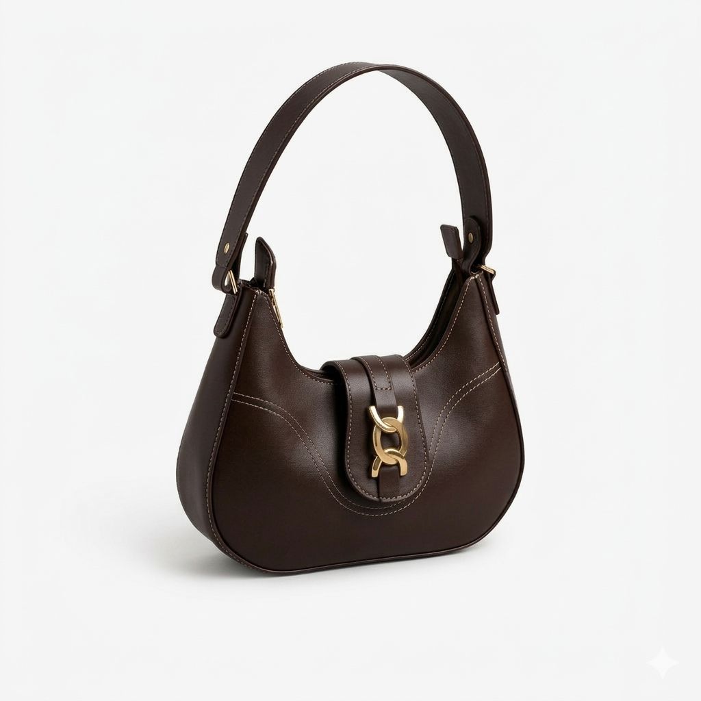 Bolsa Feminina Ombro Couro Sintético Elegante Compacta Luxo Casual