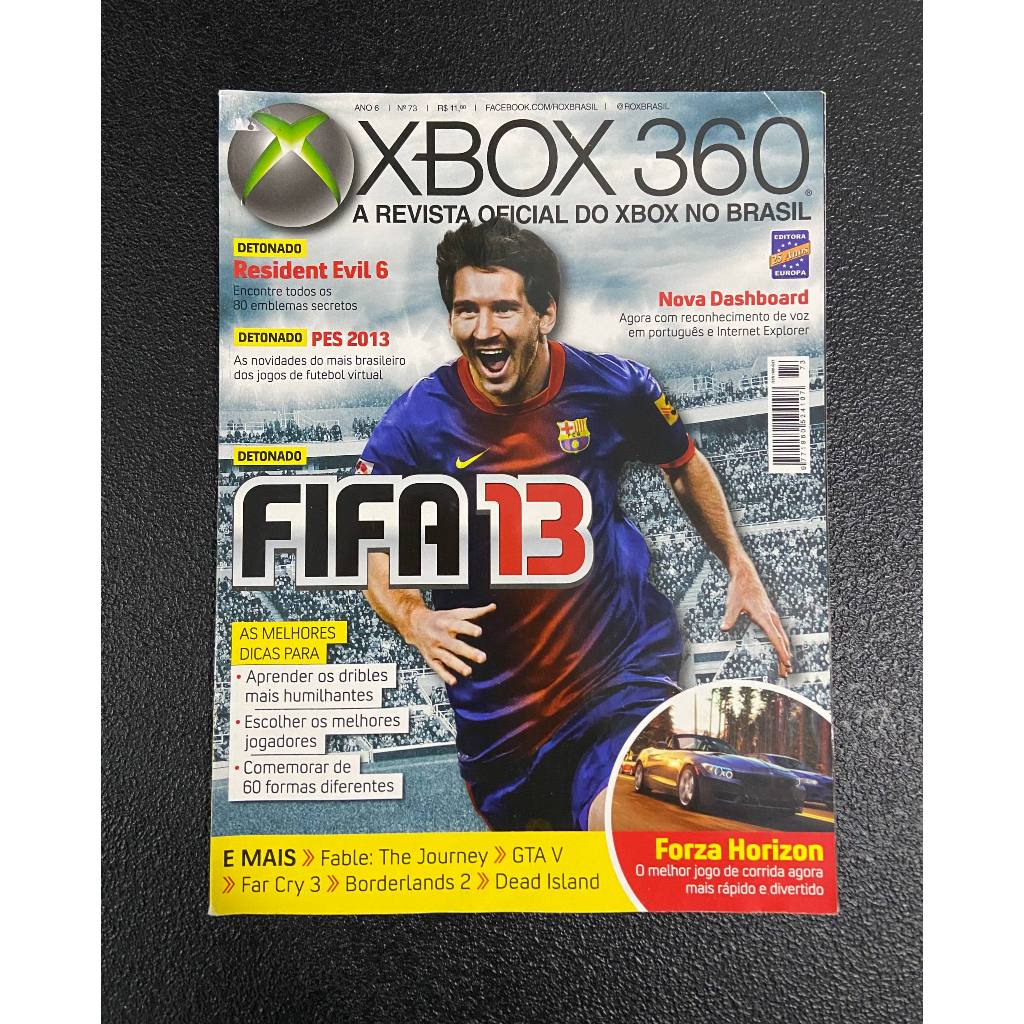 Revista Xbox 360 edição #73 - Detonados FIFA 13, PES 2013 e Resident Evil 6